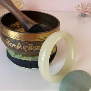 Authentic Natural Jade Bangle .